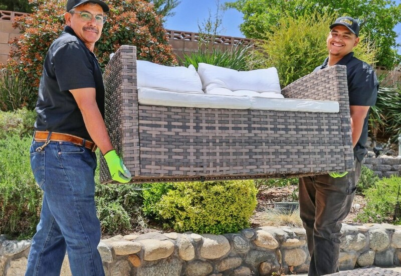 Junk Removal Expert with Client